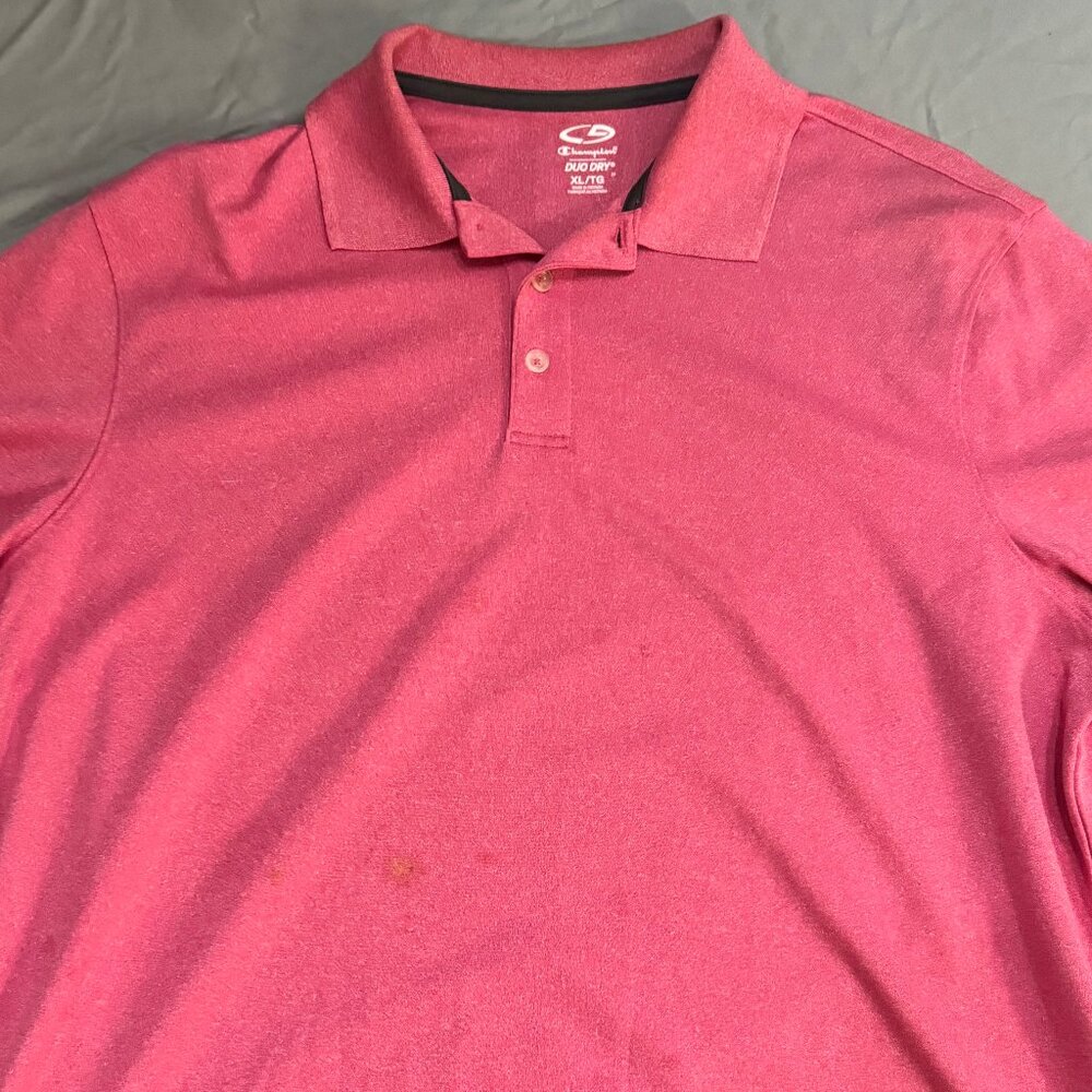 C9 by Champion Red Duo Dry S/S Polo Shirt, XL